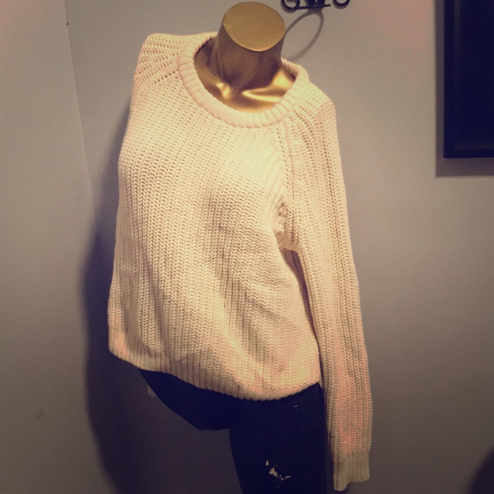 Cream Chunky Knit Sweater